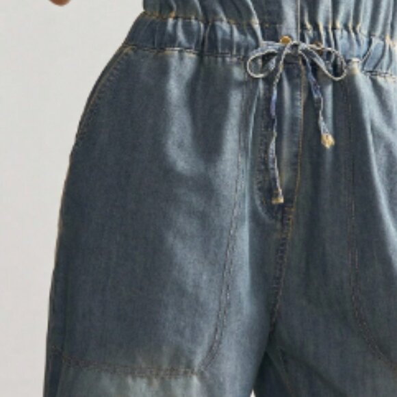 New Denim Jumpsuit Boiler Suit Large 10-12 - Picture 5 of 5
